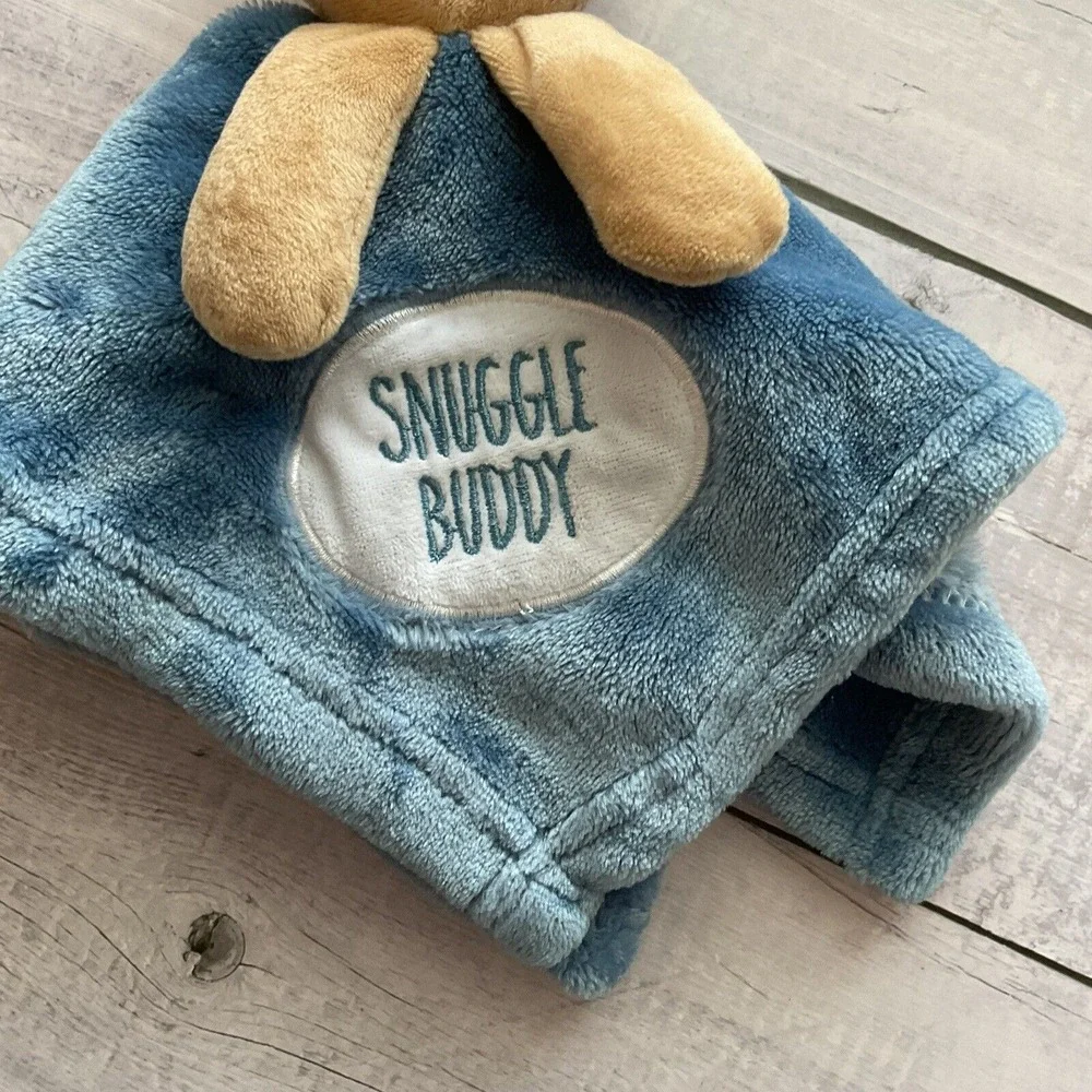Snuggle Buddy Sloth Lovey Plush Baby Security Blanket Blue